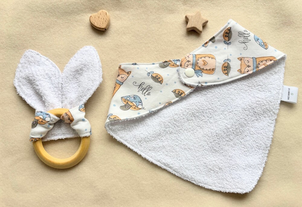 Babador Bandana e Mordedor Sensorial
