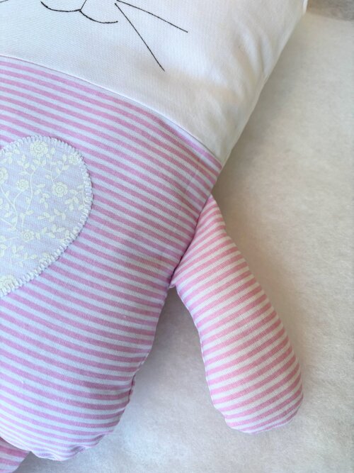 Naninha Gatinha Travesseiro Infantil em Tecido Tricoline 100% Alg