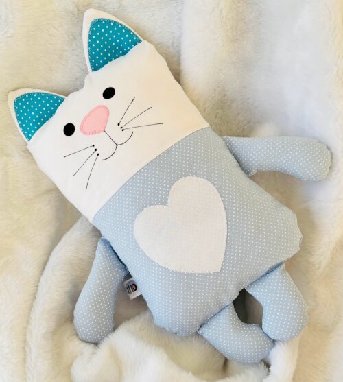Naninha Gatinho para Crianças e bebês Travesseiro Infantil em T