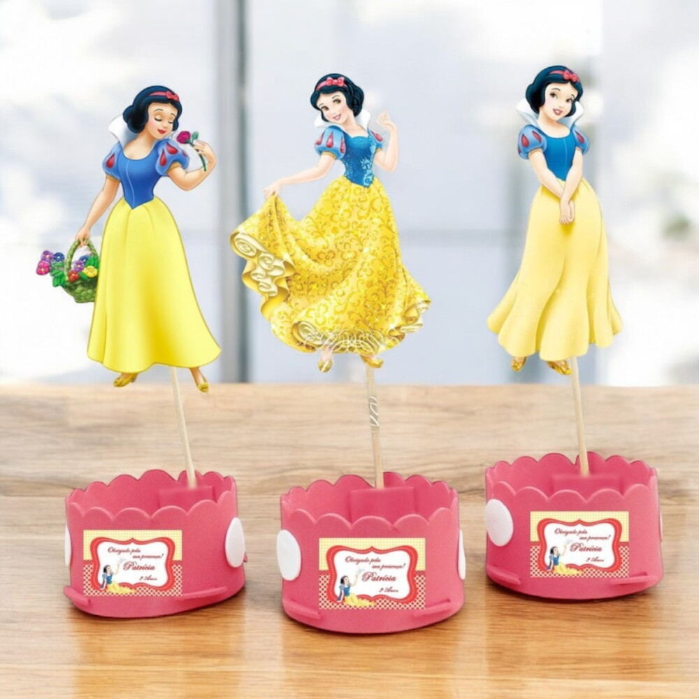 Centro de mesa Branca de Neve