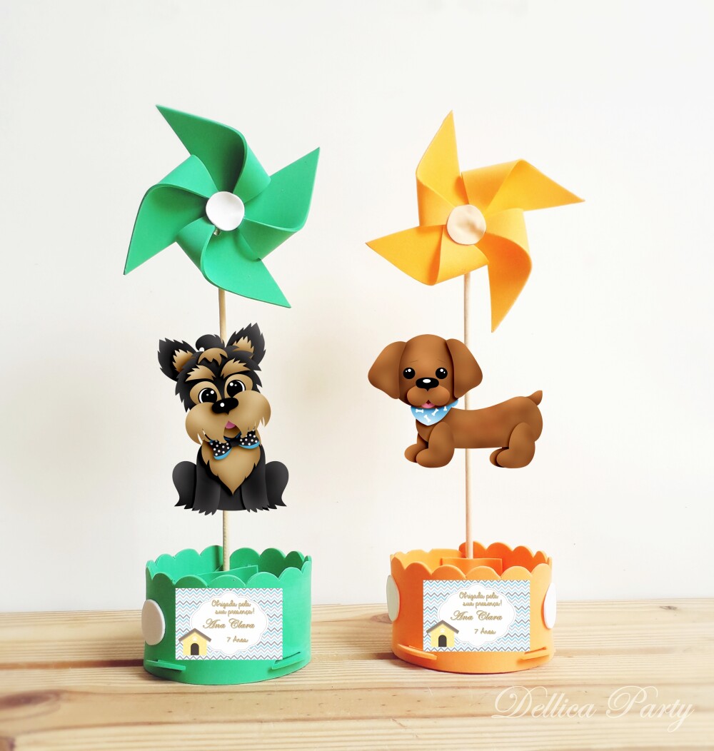 Centro de mesa Cachorrinhos Pets