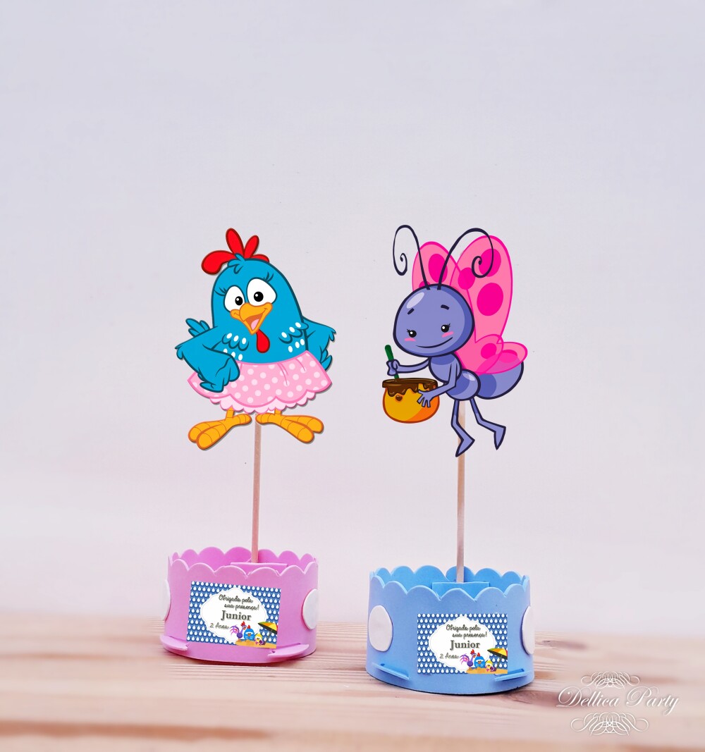 Centro de mesa Galinha Pintadinha