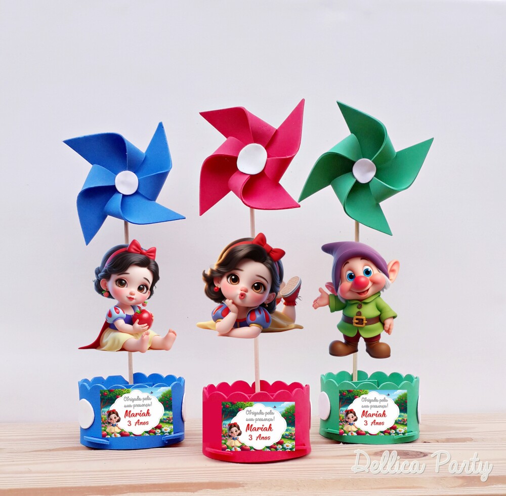 Centro de mesa Branca de Neve Cute