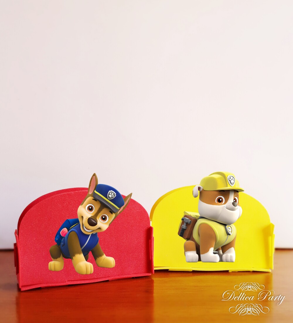 Centro de mesa Porta Guardanapo Patrulha Canina