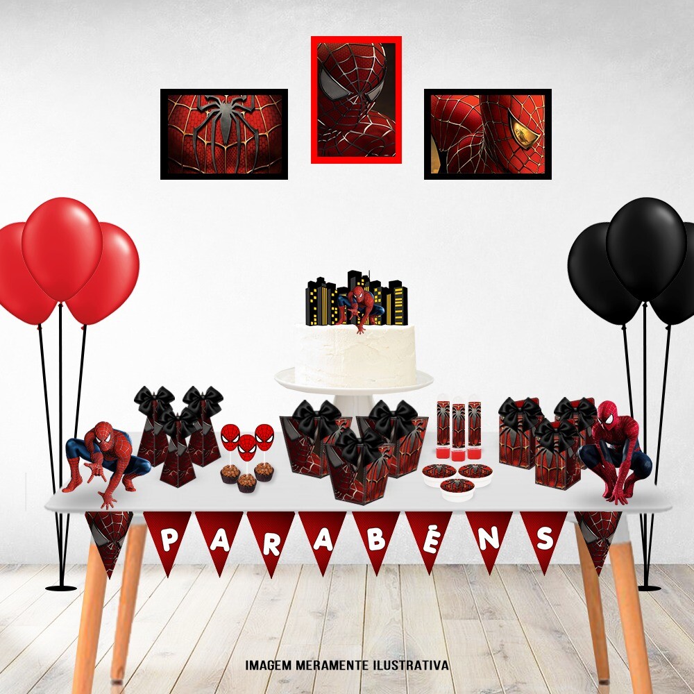 Kit Festa Homem Aranha P