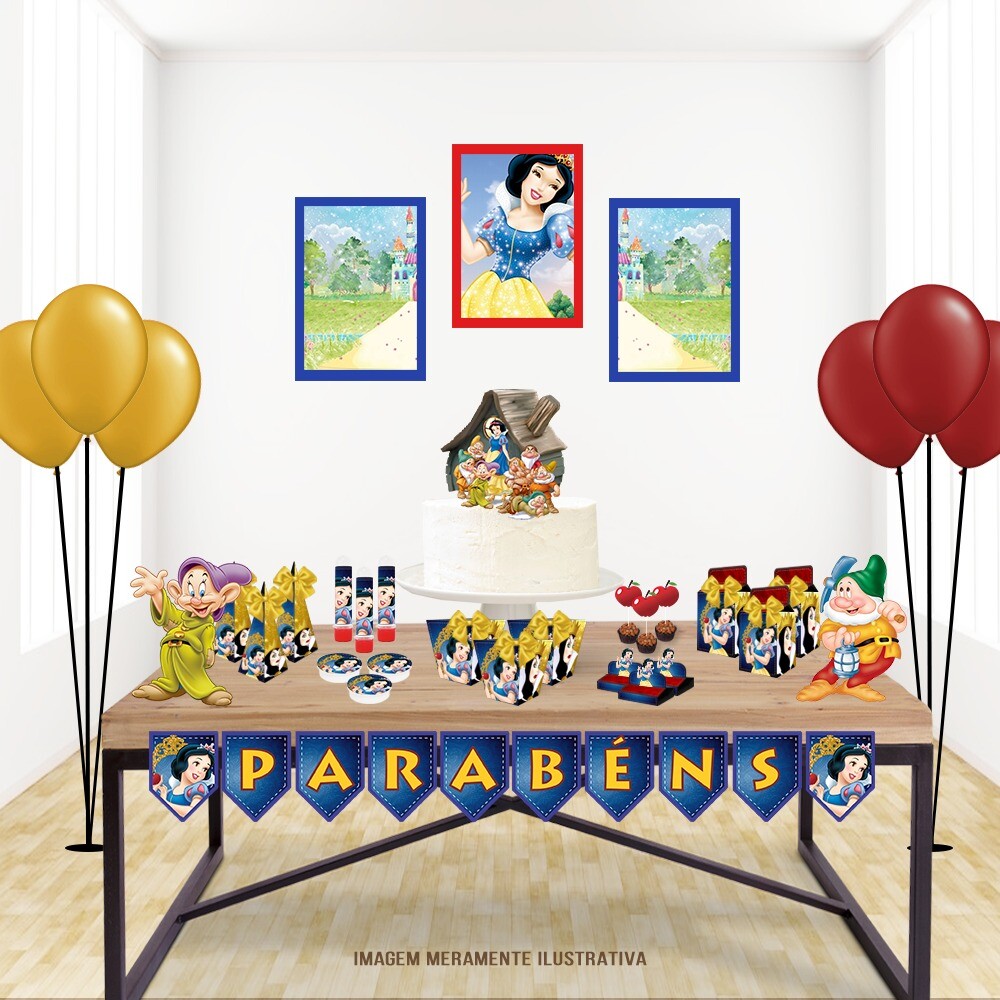 Kit Festa Branca de Neve P