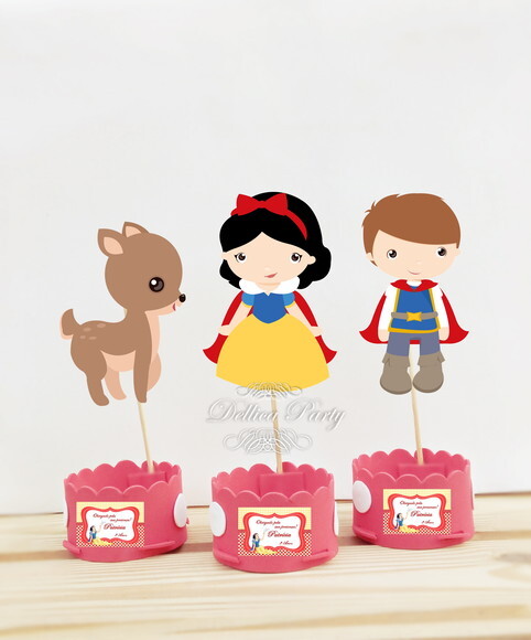 Centro de mesa Branca de Neve