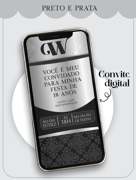 Convite Digital 18 Anos