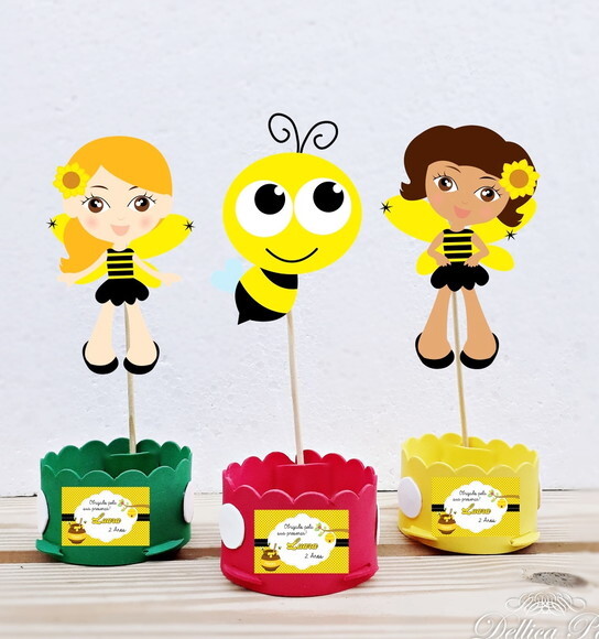 Enfeite de mesa Abelhinhas Girl