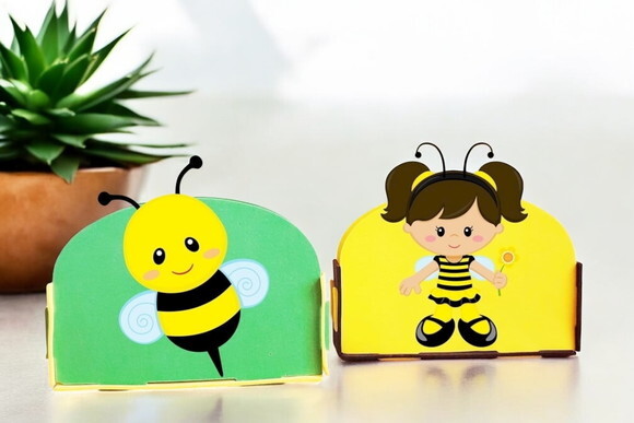 Porta Guardanapo Menina Abelhinha