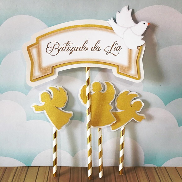 Topo de Bolo Anjo
