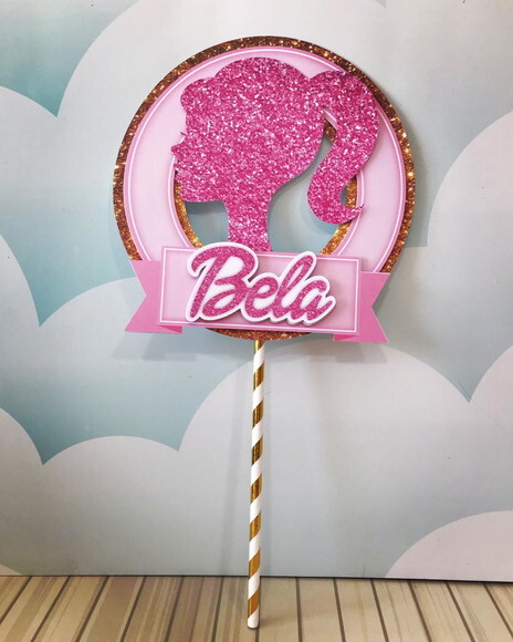 Topo de Bolo Barbie