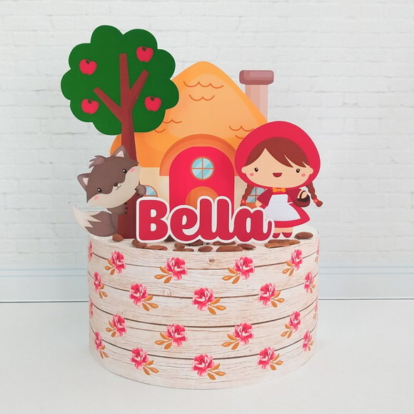Topo de Bolo Chapeuzinho Vermelho