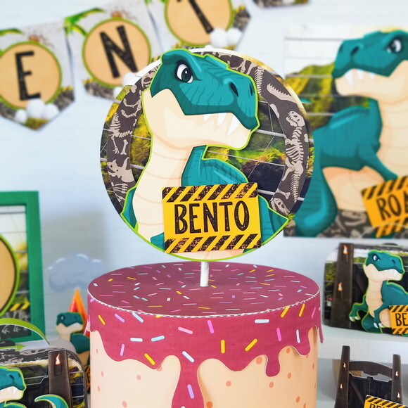 Topo de Bolo Dinossauro