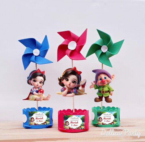Centro de mesa Branca de Neve Cute