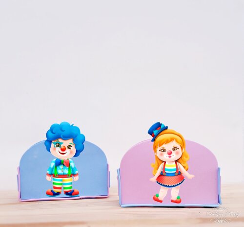 Centro de mesa Porta Guardanapo Circo Menina