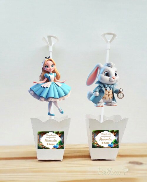 Centro de mesa Alice no País das Maravilhas Cute
