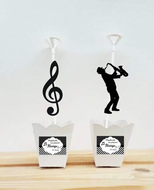 Centro de mesa Musical Notas