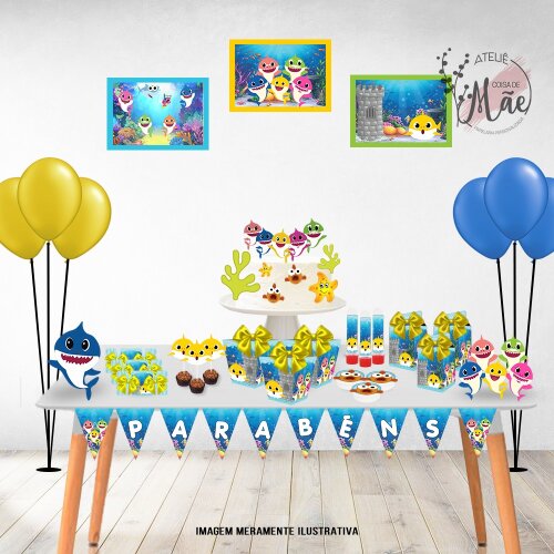 Kit Festa Baby Shark P