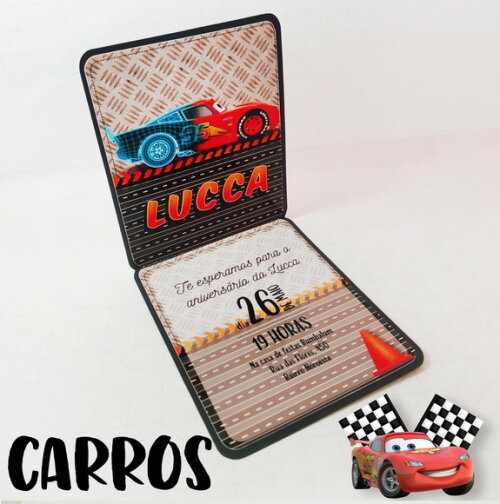 Convite Carros