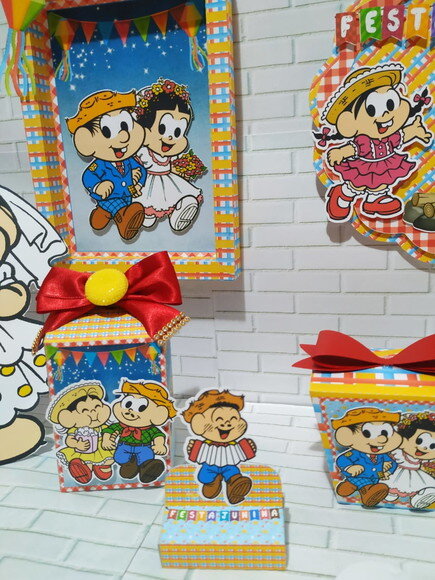 KIT É SÓ UM BOLINHO SIMPLES - Turma da Mônica Junina