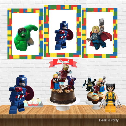 Kit Festa Lego Heróis