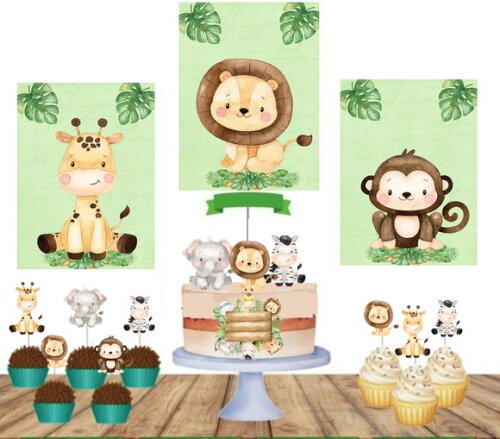 Kit Só Um Bolinho no Safari