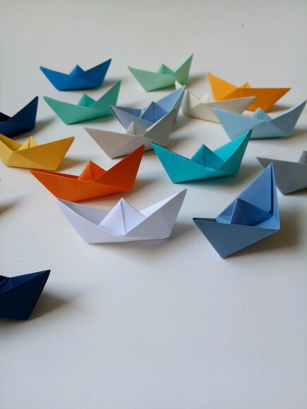 Barco (mini) | Decoração em Origami | Enfeite