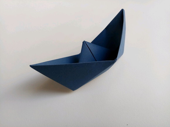 Barco (pequeno) | Decoração em Origami | Enfeite