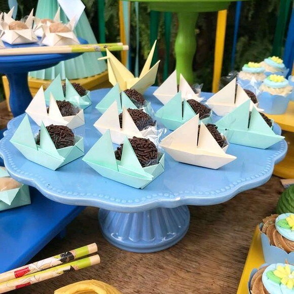 Barco | Forminha para Doces em Origami