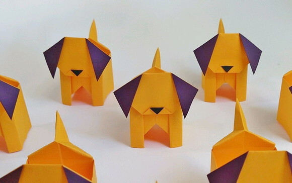 Cachorro | Forminha para Doces em Origami