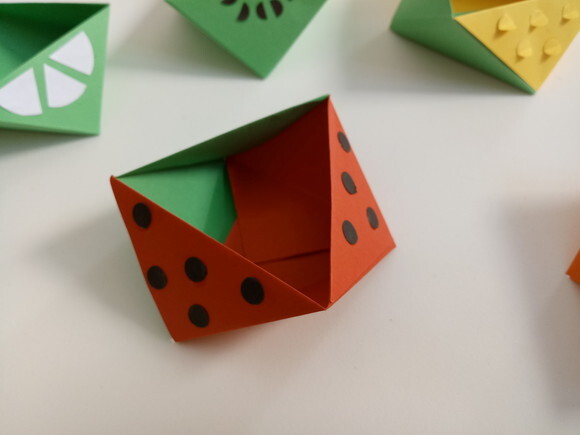 Caixa Frutas Sortidas | Forminha para Doces em Origami