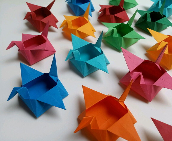 Caixa Tsuru | Forminha para Doces em Origami
