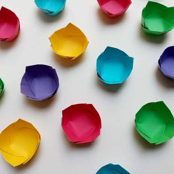 Cestinha Oriental | Forminha para Doces em Origami