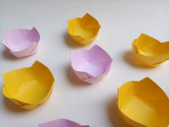 Cestinha Oriental | Forminha para Doces em Origami