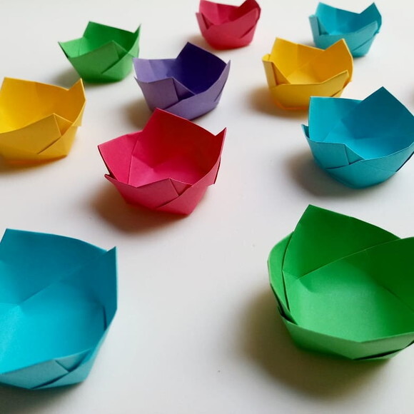 Cestinha Oriental | Forminha para Doces em Origami