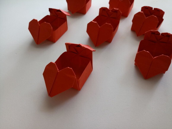 Coração | Forminha para Doces em Origami