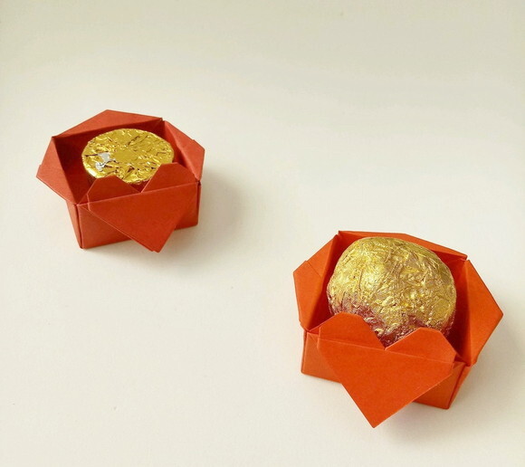 Coração | Forminha para Doces em Origami