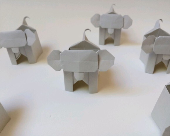 Elefante | Forminha para Doces em Origami
