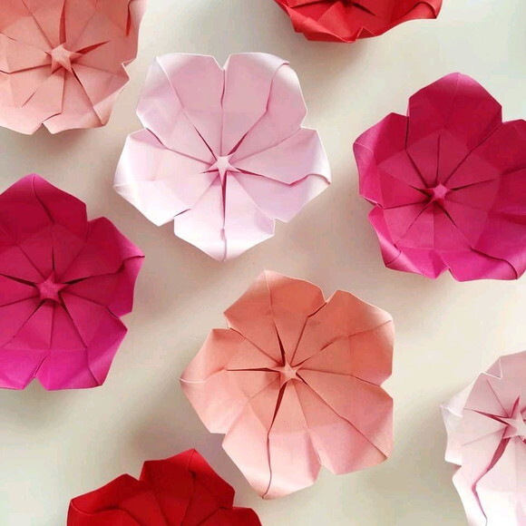 Flor de Cerejeira | Forminha para Doces em Origami