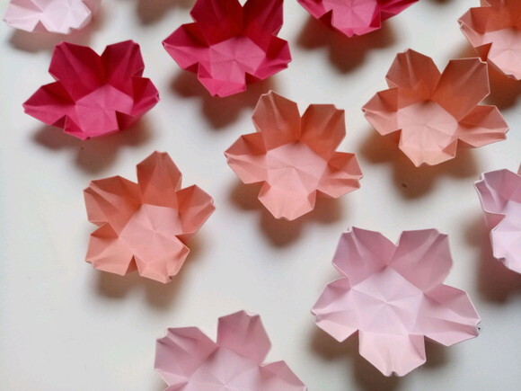 Flor de Cerejeira | Forminha para Doces em Origami