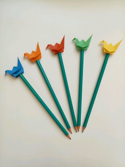 Lápis Tsuru | Lembrancinha em Origami