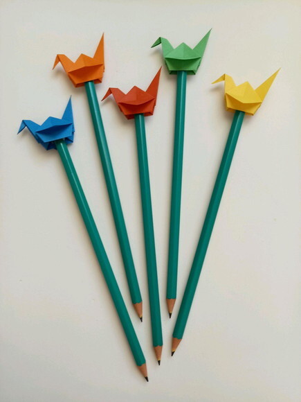 Lápis Tsuru | Lembrancinha em Origami