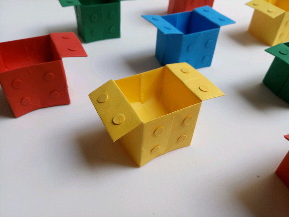 Lego | Forminha para Doces em Origami