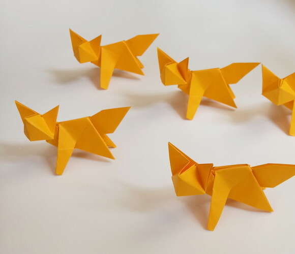 Raposa | Topper | Decoração em Origami