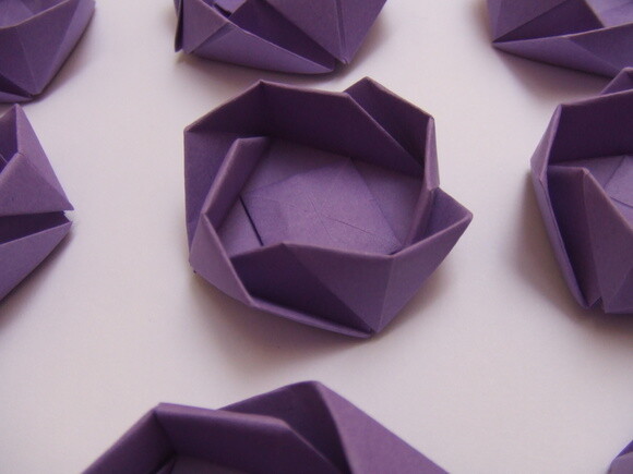 Rosa | Forminha para Doces em Origami