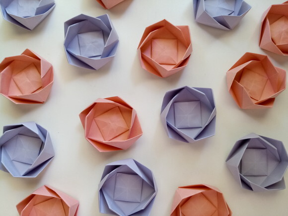 Rosa | Forminha para Doces em Origami