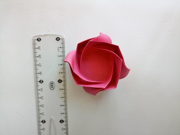 Rosa Quadrado | Forminha para Doces em Origami