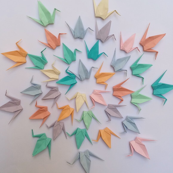 Tsuru Avulso | 4 cm a 7 cm | Decoração em Origami