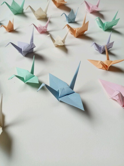 Tsuru Avulso | 4 cm a 7 cm | Decoração em Origami